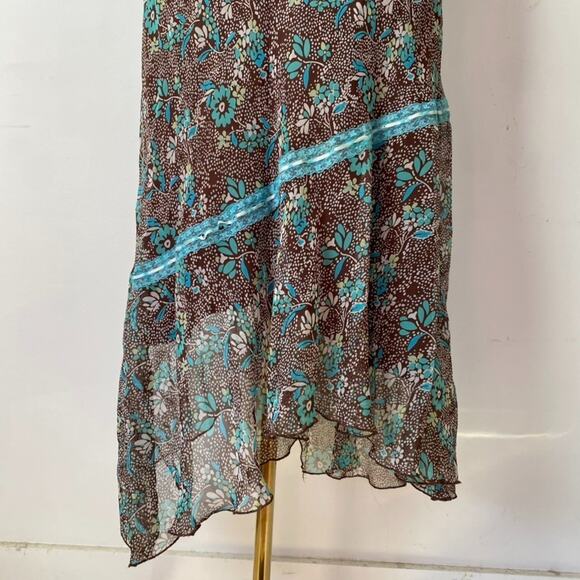 Vtg Believe Y2K Babydoll Maxi Dress Size 6 Asymmetric Fairy Whimsigoth Grunge - Picture 7 of 15